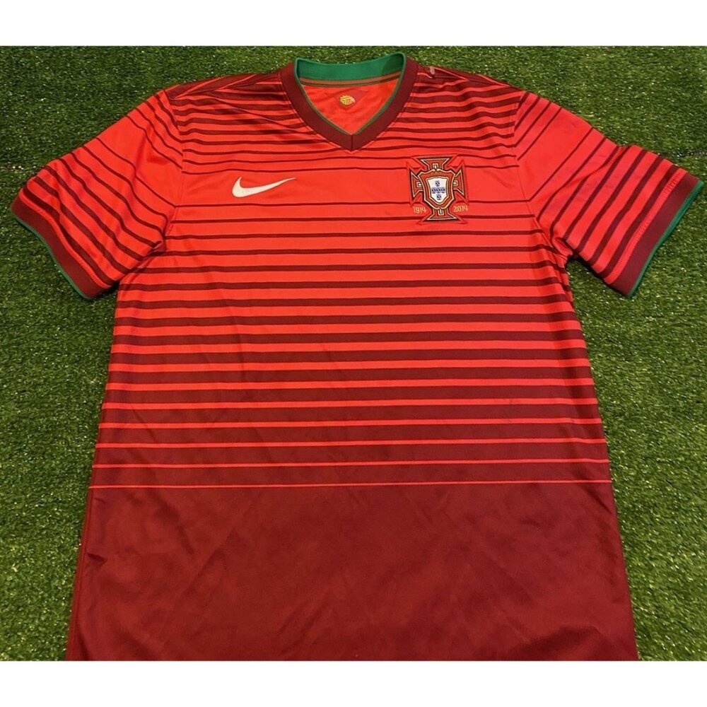 Portugal Soccer Jersey medium red green nike home kit 2014 Cristiano Ronaldo 14 - Picture 4 of 11